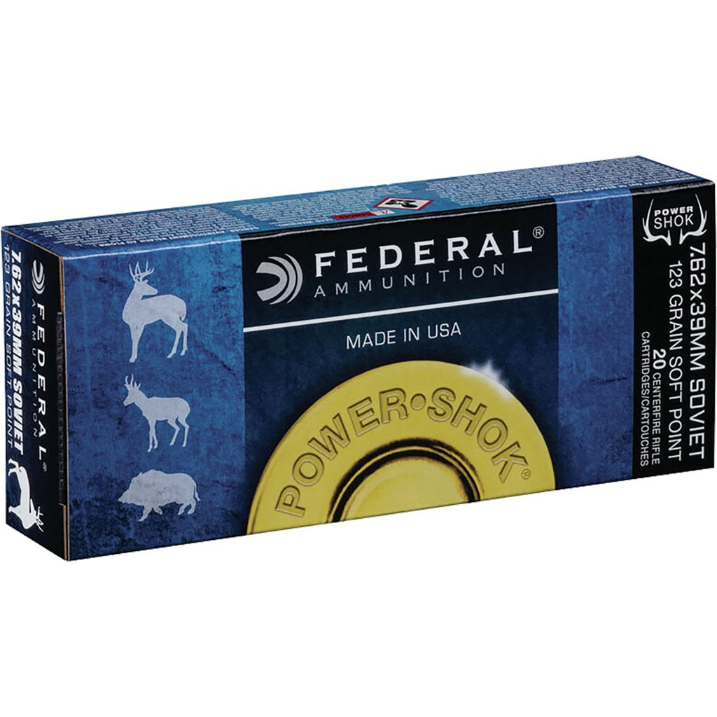 1702358_1.jpg Federal Power-Shok Rifle Ammo 7.62x39 123 gr. SP 20 rd.