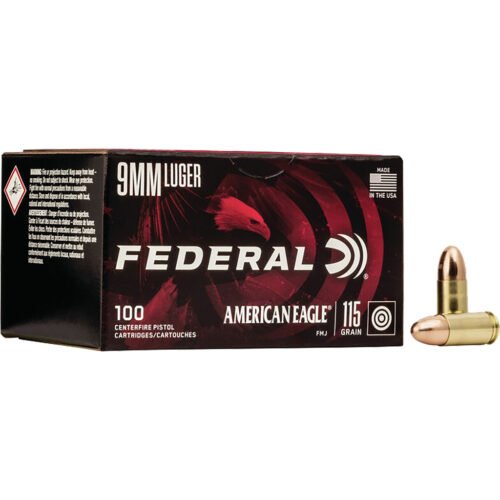 1702400_1.jpg Federal American Eagle Pistol Ammo 9mm 115 gr. FMJ 100 rd.