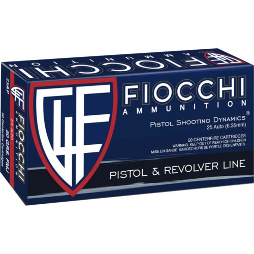 1702918_1.jpg Fiocchi Range Dynamics Pistol Ammo 25 ACP 50 gr. FMJ 50 rd.
