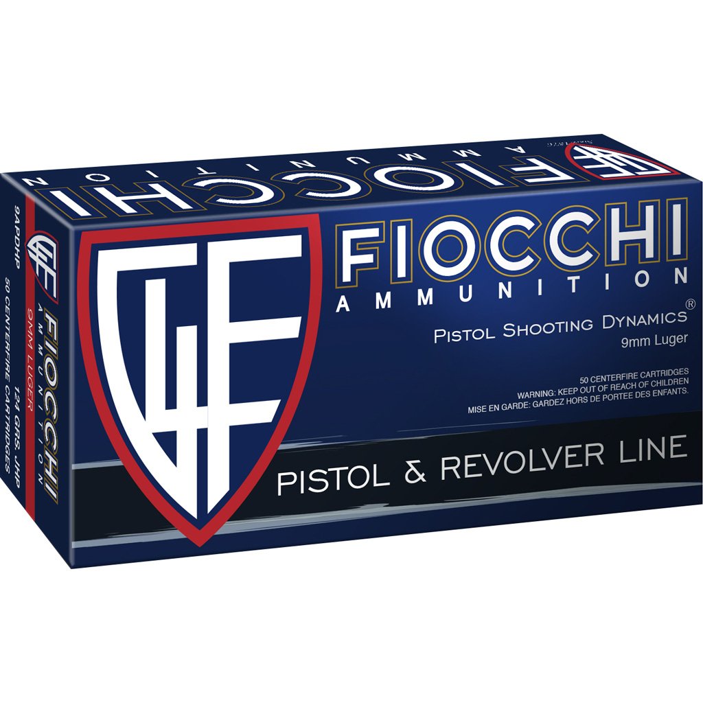 Fiocchi Defense Dynamics Centerfire Handgun Ammo 9mm 124 gr. JHP 50 rd.
