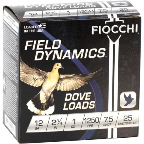 1703038_1.jpg Fiocchi Dove & Target Loads 12 ga. 2.75 in. 1 oz. 7.5 Shot 25 rd.