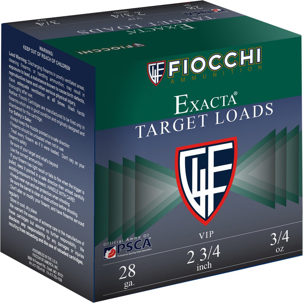 1703070_1.jpg Fiocchi VIP Target Shotgun Loads 28 ga. 2.75 in. 3/4 oz. 1200 FPS 8 Shot 25 rd.