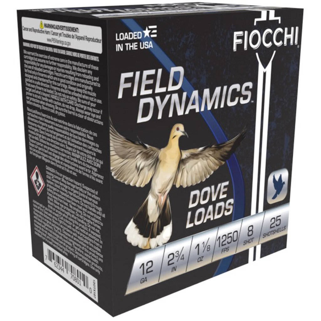 1704126_1.jpg Fiocchi Dove & Target Loads 12 ga. 2.75 in. 1 1/8 oz. 8 Shot 25 rd.