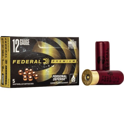 1704388_1.jpg Federal Premium Personal Defense Shotgun Ammo 12 ga 2.75in 9 Pellets 00 Buck 10rd Reduced Recoil