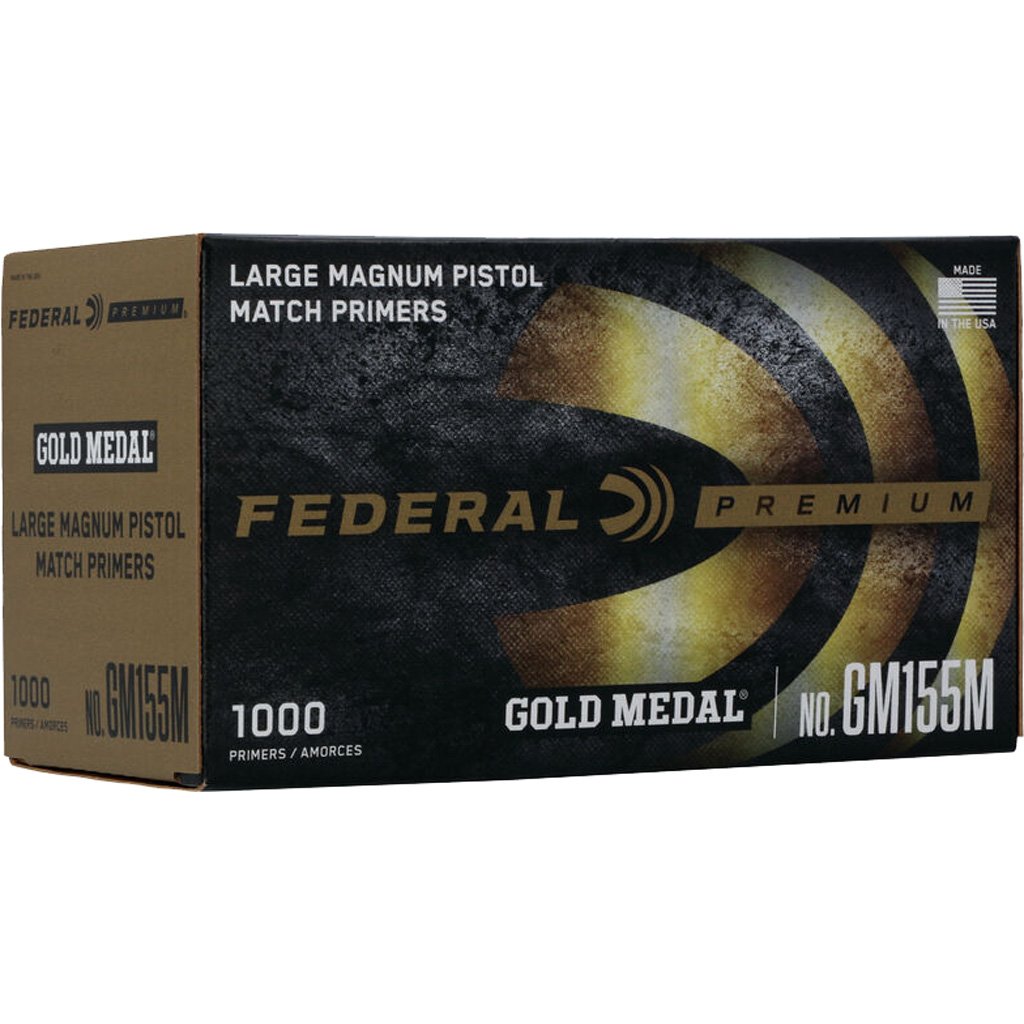 Federal Premium Gold Medal Pistol Primers Mag 1000 ct. HAZ