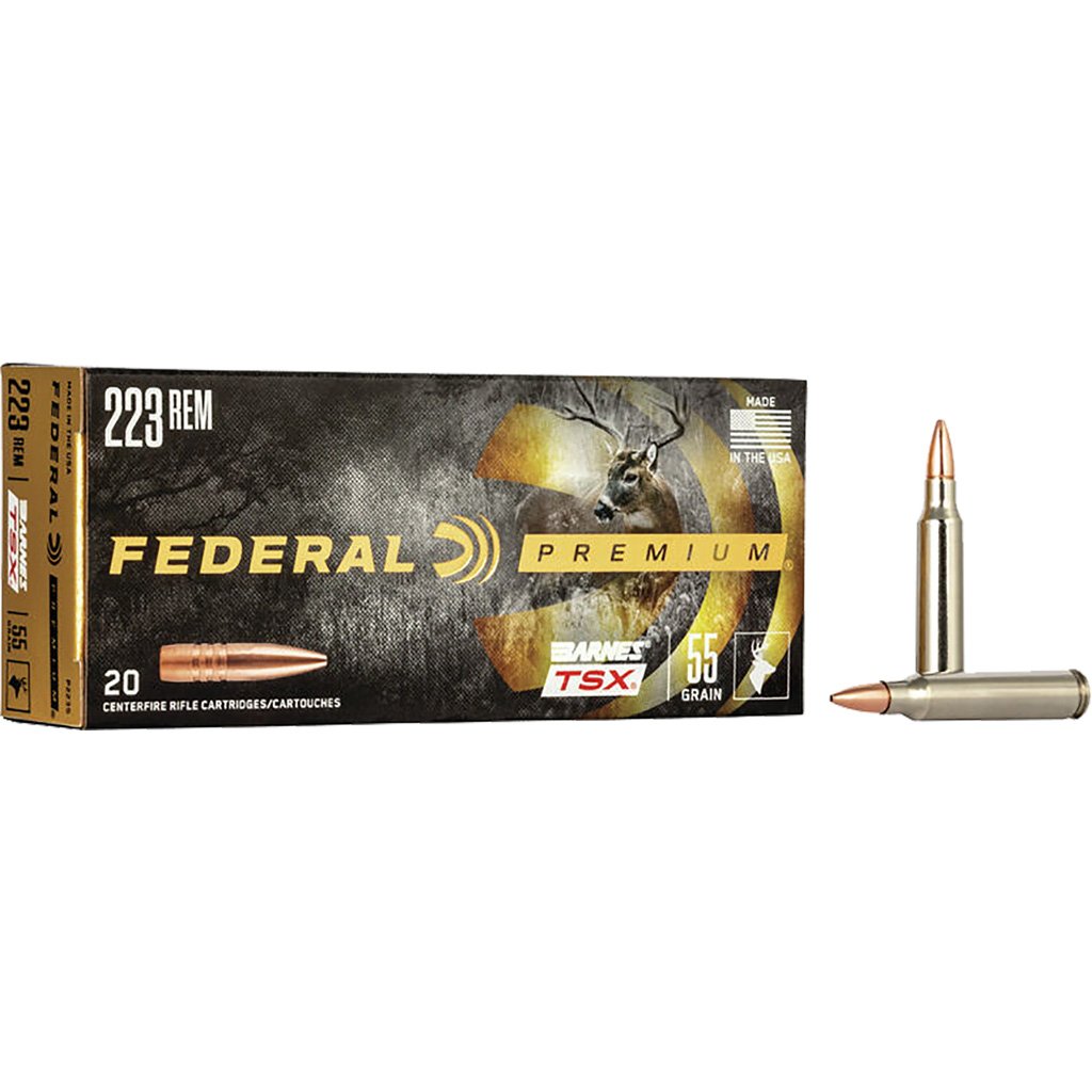 1704443_1.jpg Federal Premium Rifle Ammo 223 Rem. 55 gr. Barnes TSX 20 rd.