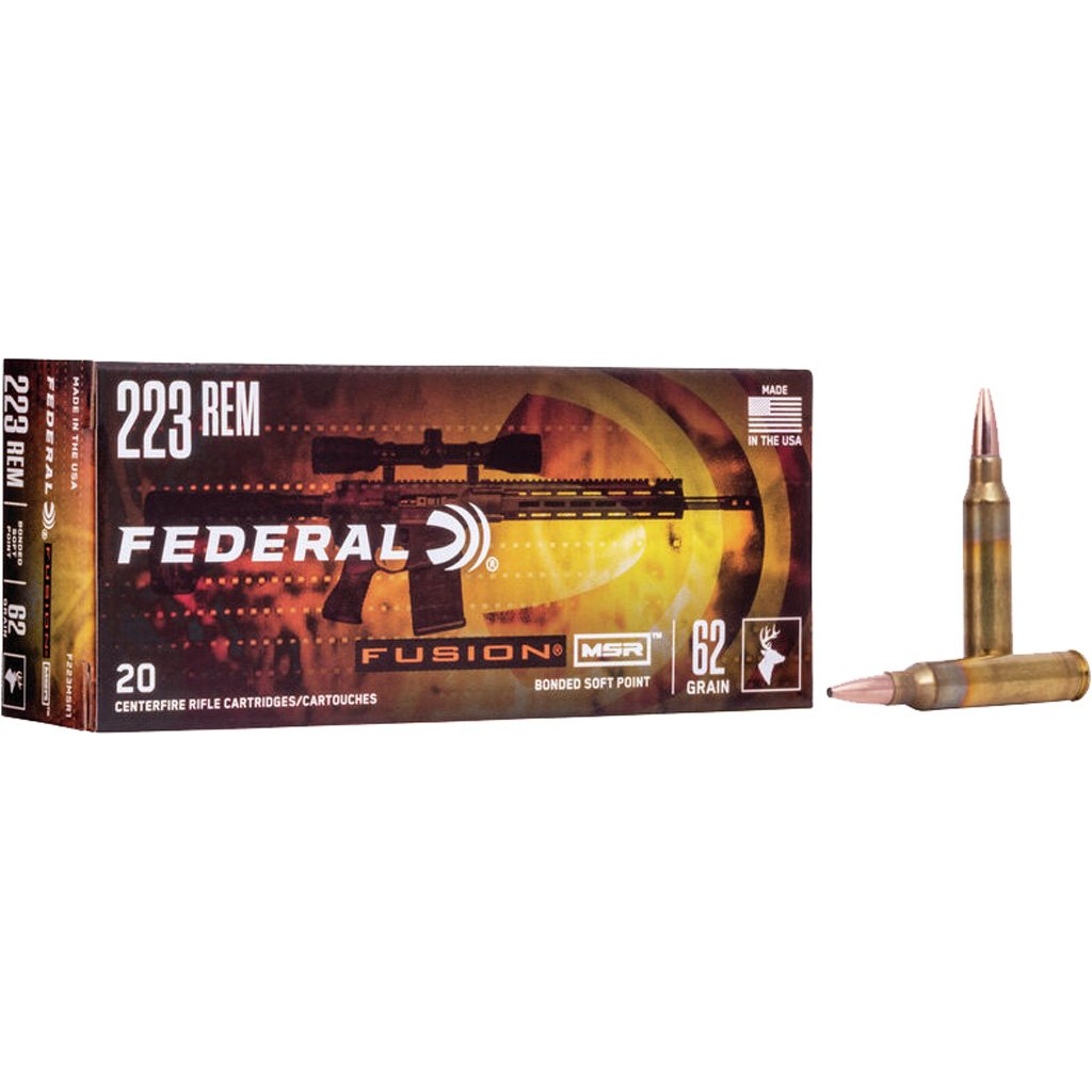 1704458_1.jpg Federal Fusion Rifle Ammo 223 Rem. 62 gr. Fusion MSR 20 rd.