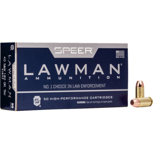 1704495_1.jpg Speer Lawman Pistol Ammo 40 S&W 180 gr. TMJ 50 rd.
