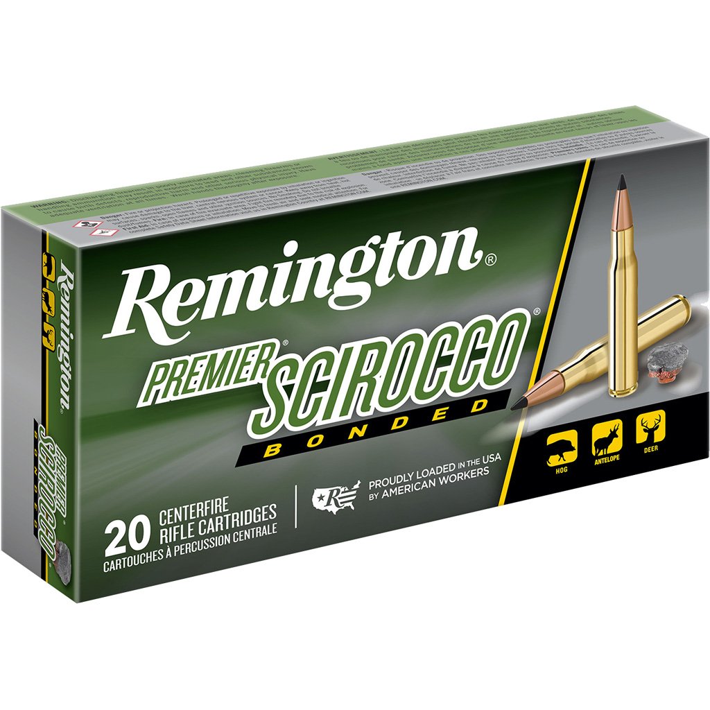 1704524_1.jpg Remington Premier Scirocco Centerfire Rifle Ammo 243 Win. 95 gr. Swift Scirocco Bonded 20 rd.