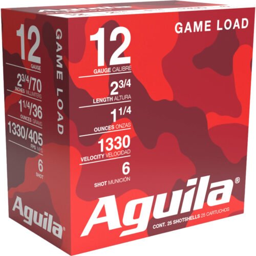 Aguila High Velocity Shotgun Game Load 12 ga. 2.75 in. 1 1/4 oz. 6 Shot 25 rd.