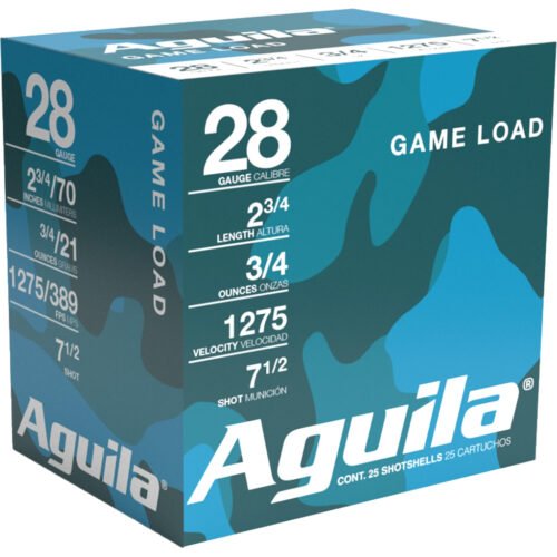 Aguila High Velocity Shotgun Game Load 28 ga. 2.75 in. 3/4 oz. 7.5 Shot 25 rd.