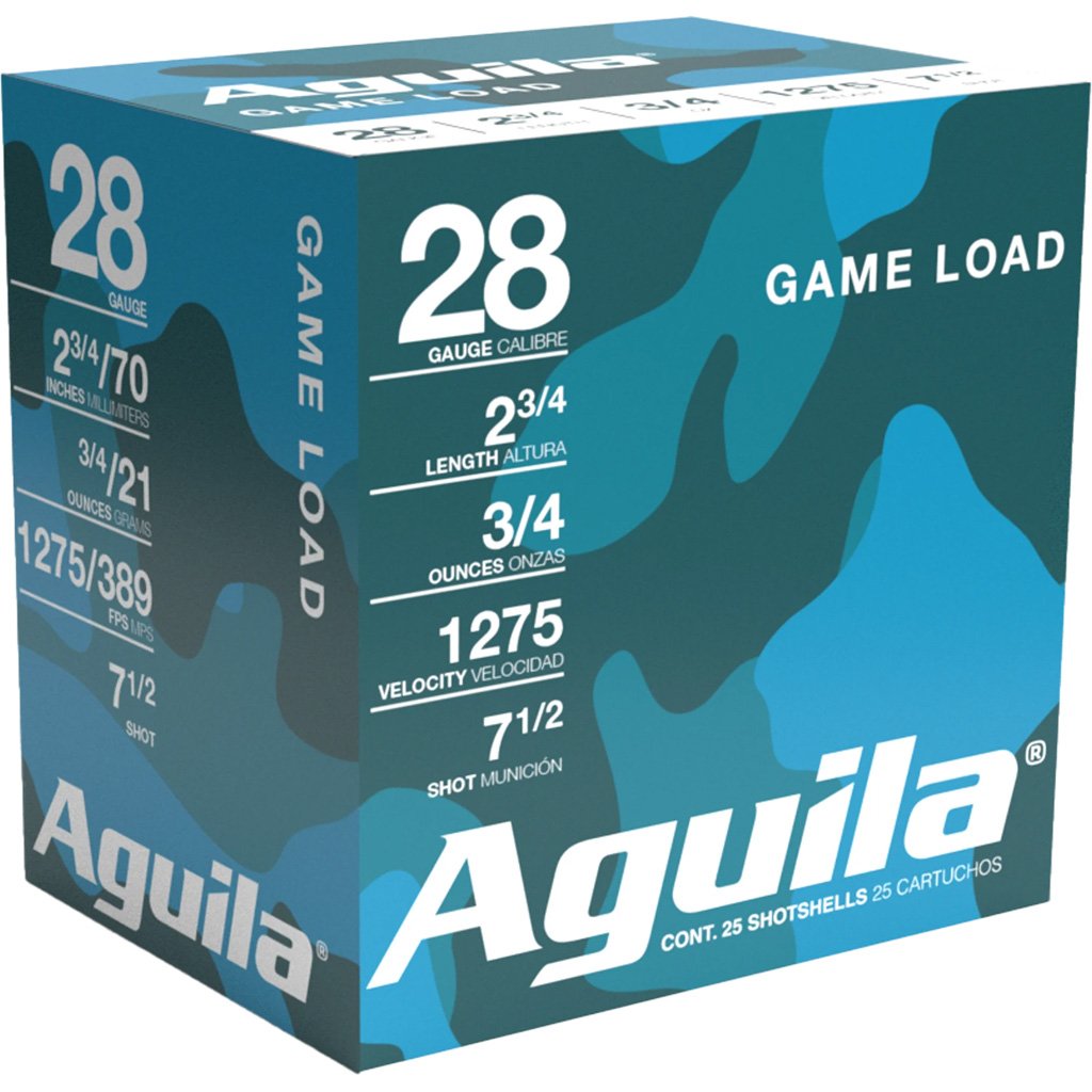 Aguila High Velocity Shotgun Game Load 28 ga. 2.75 in. 3/4 oz. 7.5 Shot 25 rd.