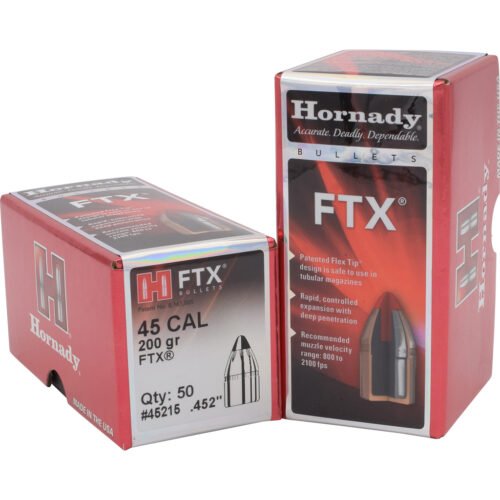 1705381_1.jpg Hornady FTX Pistol Bullets 45 cal. .452 200 gr. FTX 50 box