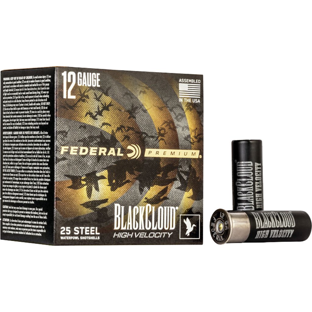 1705581_1.jpg Federal Premium Black Cloud Waterfowl Shotgun Ammo 12 ga. 3 in. 1 1/8 oz. High Velocity 2 Shot 25 rd.
