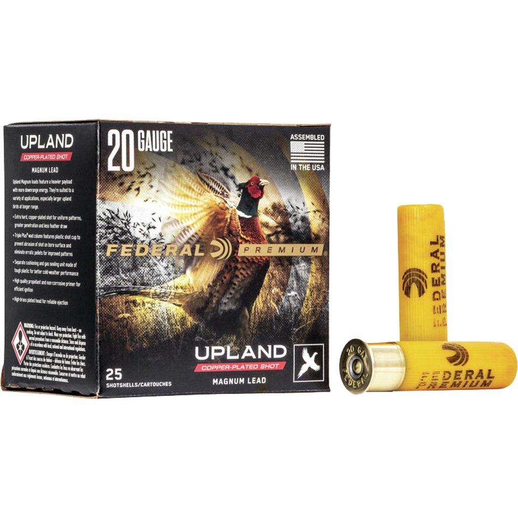 1705587_1.jpg Federal Premium Upland Wing-Shok Ammo 20 ga. 3 in. 1 1/4 oz. 5 Shot 25 rd.