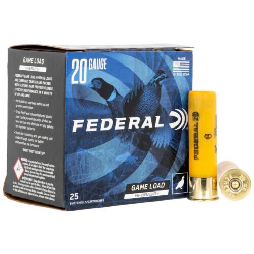 1705588_1.jpg Federal Game Shok Hi Brass Load 20 ga. 3 in. 1 1/4 oz. 6 Shot 25 rd.