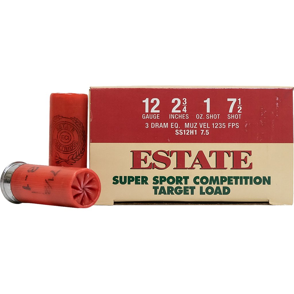 1705605_1.jpg Estate Super Sport Competition Target Load 12 ga. 2.75 in. 3 Dr. 1 oz 7.5 Shot 25 rd.