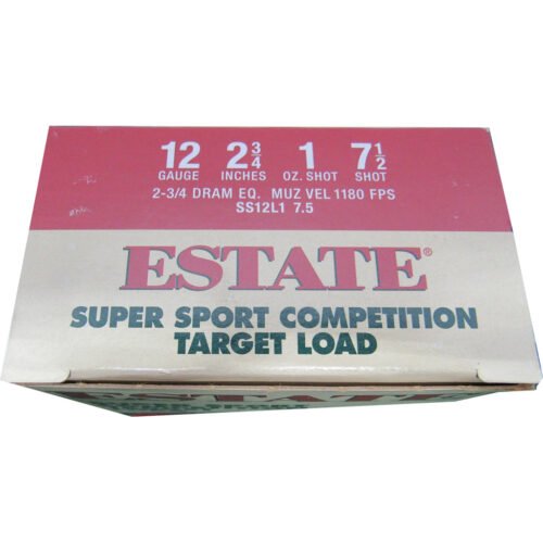 1705607_1.jpg Estate Super Sport Competition Target Load 12 ga. 2.75 in. 2 3/4 Dr. 1 oz. 7.5 Shot 25 rd.