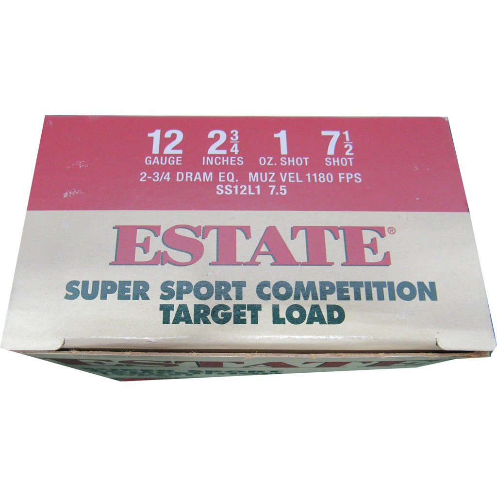 1705607_1.jpg Estate Super Sport Competition Target Load 12 ga. 2.75 in. 2 3/4 Dr. 1 oz. 7.5 Shot 25 rd.