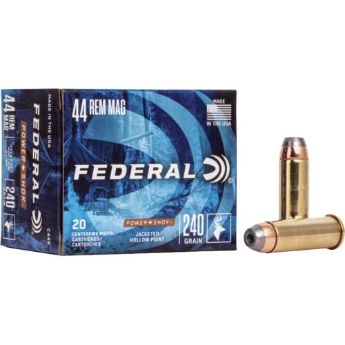 1705737_1.jpg Federal Power-Shok Pistol Ammo 44 Rem. 240 gr. JHP 20 rd.