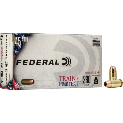 1705743_1.jpg Federal Train + Protect Pistol Ammo 45 ACP 230 gr. VHP 50 rd.