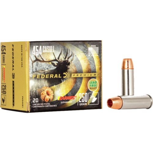 1705748_1.jpg Federal Premium Pistol Ammo 454 Casull 250 gr. Barnes Expander 20 rd.