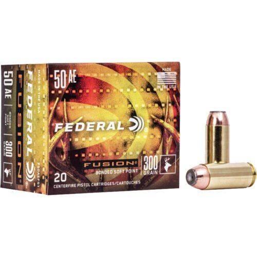 1705754_1.jpg Federal Fusion Pistol Ammo 50 AE 300 gr. Fusion Soft Point 20 rd.