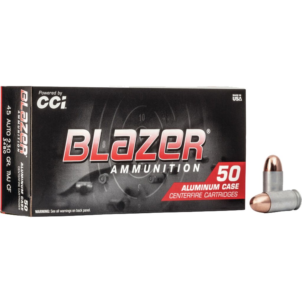 1705896_1.jpg CCI Blazer Clean Fire Pistol Ammo 45 ACP 230 gr. TMJ 50 rd.