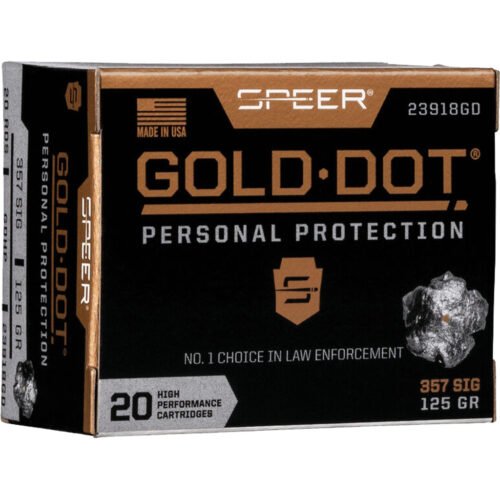1705897_1.jpg Speer Gold Dot Personal Protection Pistol Ammo 357 Sig. 125 gr. HP 20 rd.