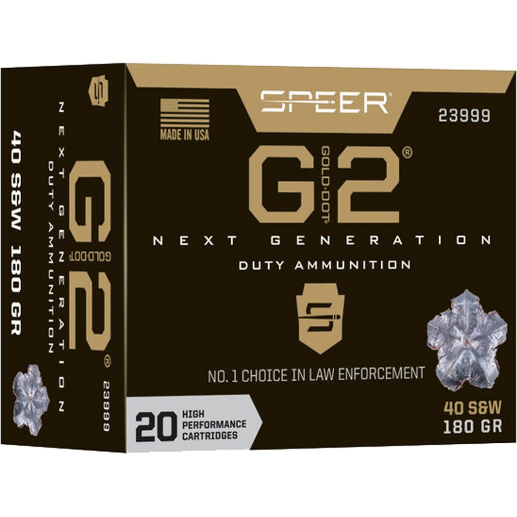 1705898_1.jpg Speer Gold Dot G2 Pistol Ammo 40 S&W 180 gr. G2 20 rd.