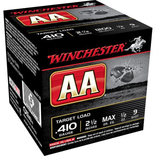 1706048_1.jpg Winchester AA Target Load 410 ga. 2.5 in. 1/2 oz. 9 Shot 25 rd.