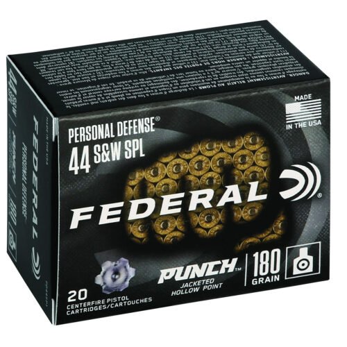 1706387_1.jpg Federal Premium Punch Pistol Ammo 44 S&W Spcl. JHP 20 rd.