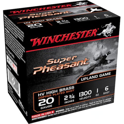 1706499_1.jpg Winchester Super Pheasant Shotgun Load 20 ga. 2.75 in. 1 oz. HV HB 6 Shot 25 rd.