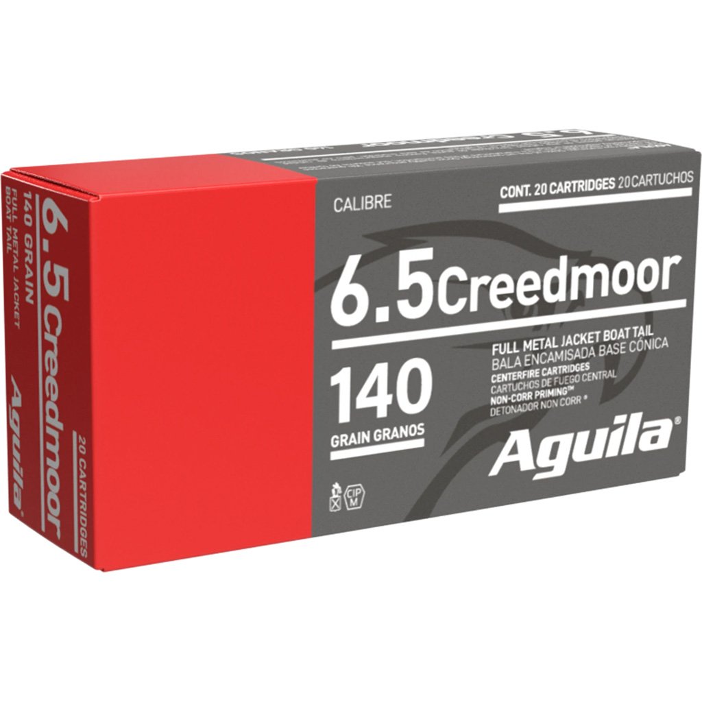 1706897_1.jpg Aguila Rifle Ammo 6.5 Creedmoor 140 gr. FMJBT 20 rd.