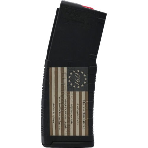 1707632_1.jpg Black Rain Ordnance Lasered AR15 Magazine 1791 American Flag 30 rd.