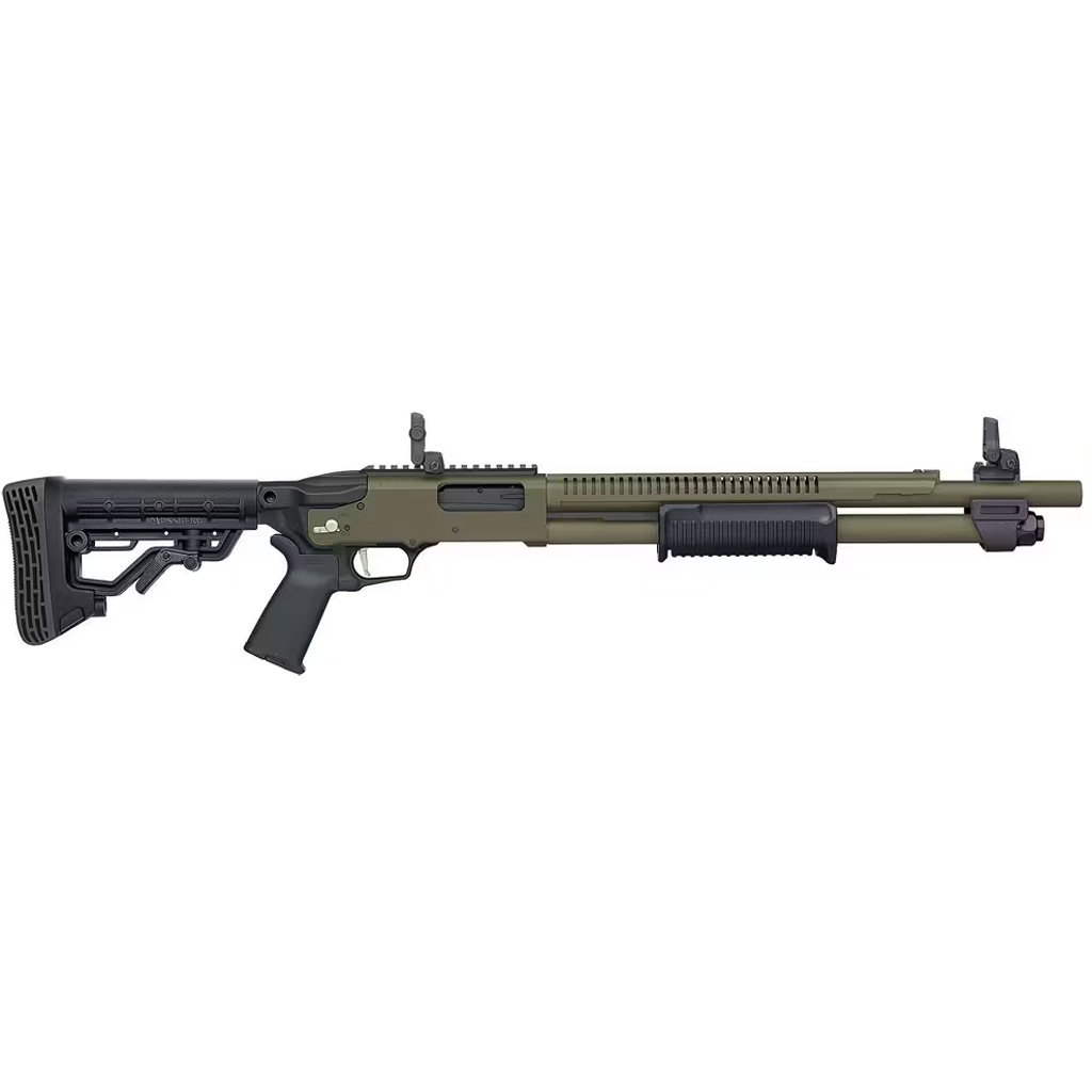 Mossberg 590R Cerakote Shotgun 12 ga. 18.5 in. OD Green 3 in. 6+1