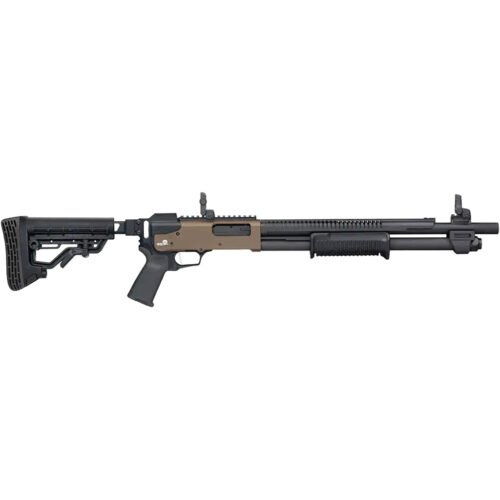 Mossberg 590R Shotgun 12 ga. 18.5 in. FDE 2.75 in. Folding Stock