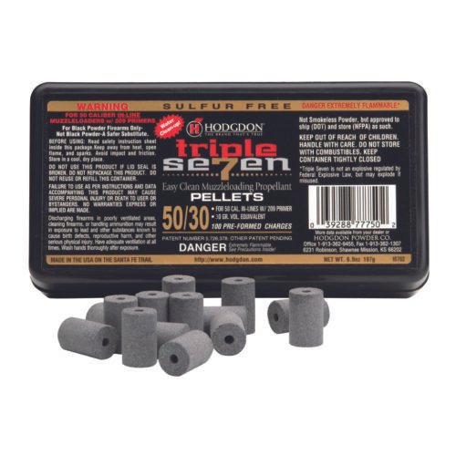 Hodgdon Triple Seven Pellets .50 cal. 30 gr. 100 pk. HAZMAT