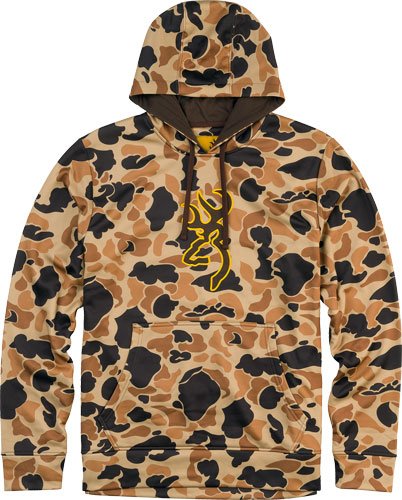 BROWNING TECH HOODIE LS - VINTAGE TAN X-LARGE