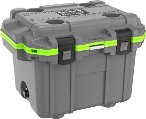 PELICAN COOLERS IM 30 QUART - ELITE DARK GRAY/GREEN