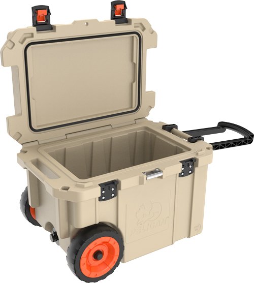 PELICAN COOLERS IM 45 QUART - ELITE TAN W/ WHEELS