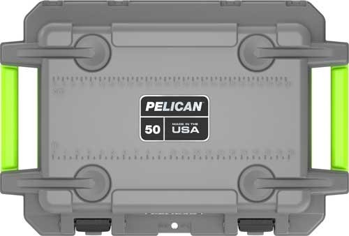 PELICAN COOLERS IM 50 QUART - ELITE DARK GRAY/GREEN