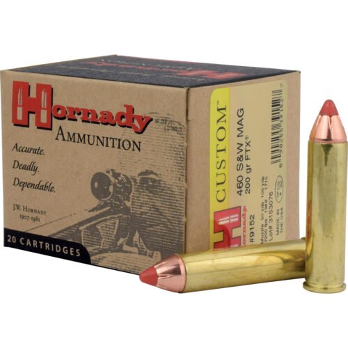 608311_1.jpg Hornady Custom Pistol Ammo 460 S&W Mag 200 gr. Flex Tip eXpanding 20 rd.