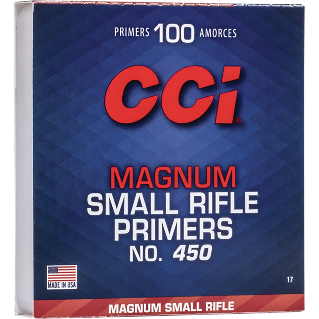 CCI Rifle Primers 450 Magnum Small 1000 ct. HAZ