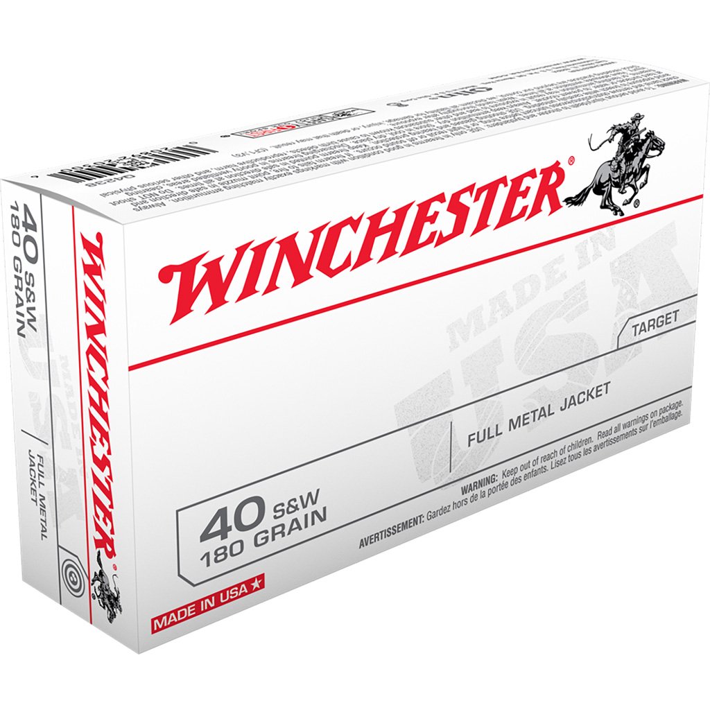 609951_1.jpg Winchester USA Pistol Ammo 40 S&W 180 gr. FMJ 50 rd.