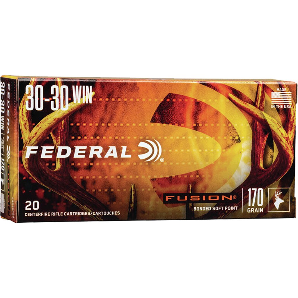 Federal Fusion Rifle Ammo 30-30 Win 170 gr. Fusion Soft Point 20 rd.