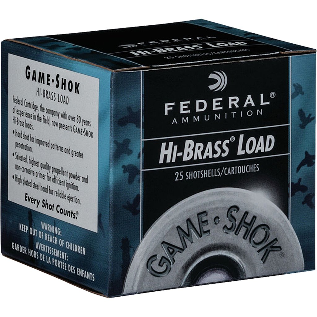 Federal Game-Shok Upland Hi-Brass Load 410 Gauge 2.5 in. 1/2 oz. 6 Shot 25 rd.