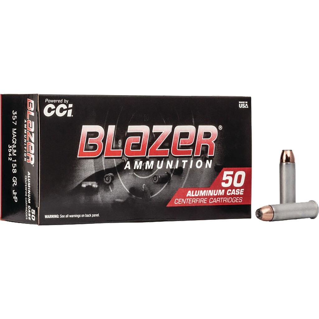 702200_1.jpg CCI Blazer Pistol Ammo 357 Mag 158 gr. Jacketed Hollow Point 50 rd.