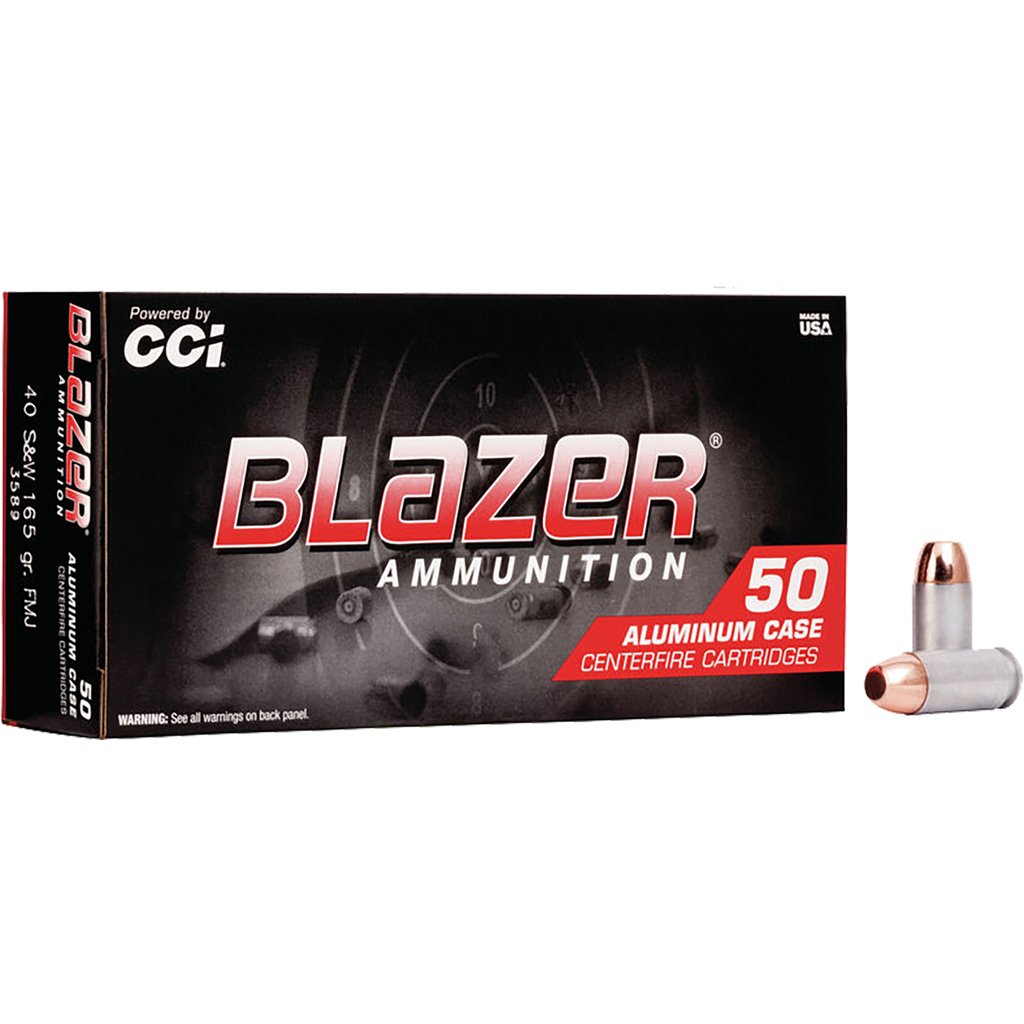 702378_1.jpg CCI Blazer Pistol Ammo 40 S&W 165 gr. Total Metal Jacket 50 rd.
