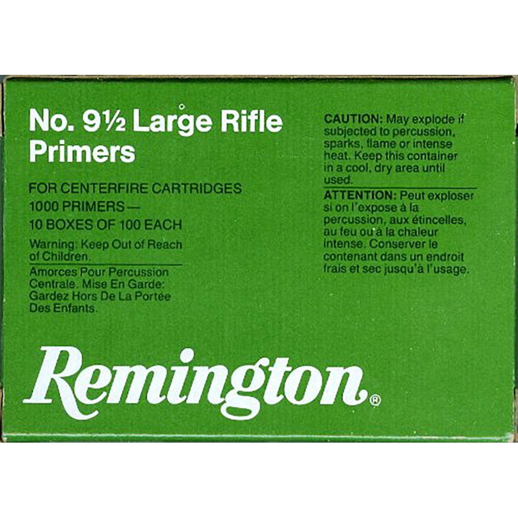 Remington Large Rifle Primers No. 9.5 1000 pk. HAZ
